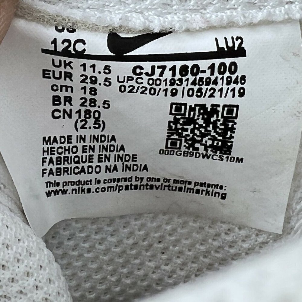 Nike Force 1 Lv8 Ksa 3d Glasses White Blue Red Youth Shoes CJ7160 100 Size 12C - Picture 12 of 12